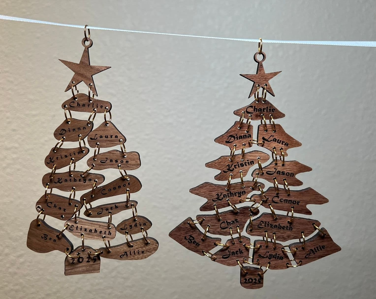 Nine out of ten elves prefer the tree on the right before after