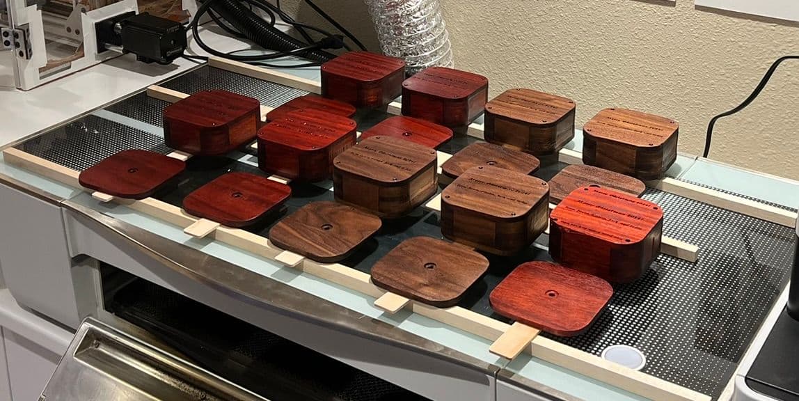 Finished and curing. finished