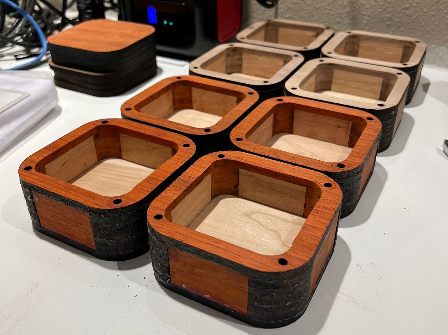 All glued and ready to route the outsides. all glued